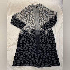 Coco + Carmen Stevie Animal Print Long Cardigan